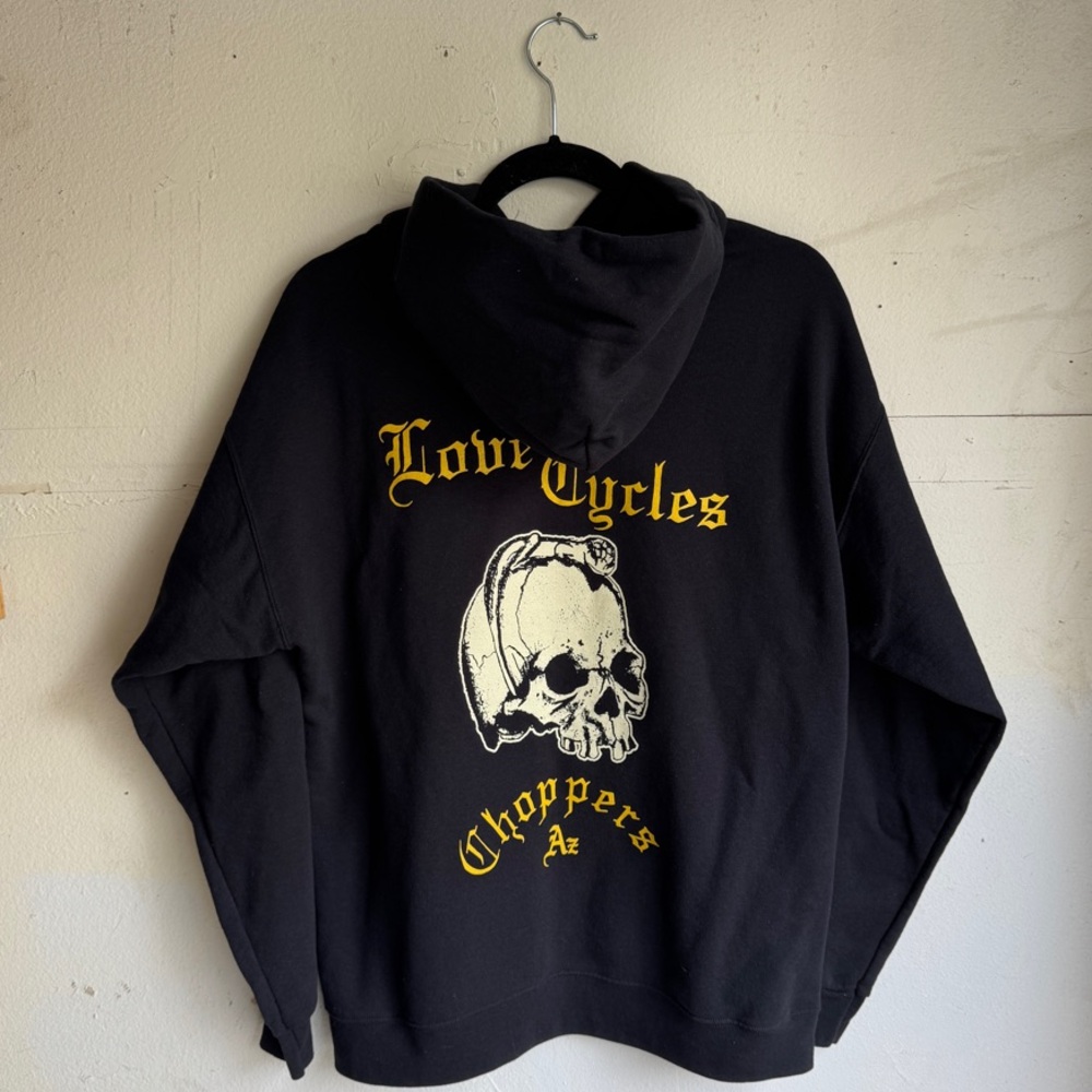 Love Cycles Black Hoodie